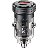 LivX Transparent 45W PD/QC Type C and USB Output Ultra Fast Mini Car charger L35