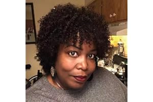 FEIBIN Natural short Brazilian Human Hair Bob wig woman Finger Wave Wigs natural Human Hair Wigs Wigs for black women natural Wave wig color (2069 wig)