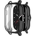 M.G.R.J® Soft & Flexible Silicone TPU Case Cover for Amazfit GTS 2 New version (2022) / GTS 2 / GTS 2E Smart Watch (Black)