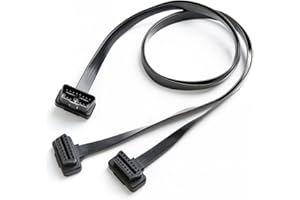 ‎BBFLY bbfly-B4 OBD II OBD2 16 Pin Verlängerung Male auf Dual Female Verlängerungskabel Adapter (30cm)