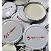 Paşabah&ccedil;e Konserve Kavanoz Kapağı, Metal, Beyaz, 50'li Set, Twister Kapak