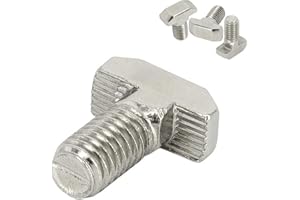 SCHMIDT systemprofile 10x Hammerschraube M8 16mm Nut 8 T-Schraube mit Steg Befestigungsmaterial Aluprofil-Zubehör