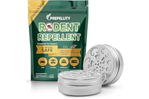 KQPNMJ Ahuyentador de Ratas y Ratones para Coche, Repelente de Ratones Interior y Exterior, Ahuyentador de Roedores para Motor, Garaje y Jardín, Mejor Que Ultrasonido – 2P