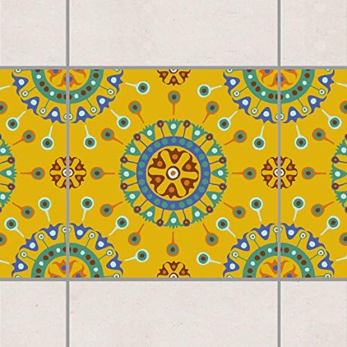 Tile Border - Wayuu Design 10cm x 10cm, Set Size:20 piece