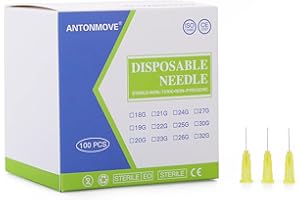 ANTONMOVE 100pcs Dispensing Accessories Stainless Steel Pipe Individually Wrapped Laboratory Supplies 30G 4MM 13MM 25MM 8MM (13mm.)