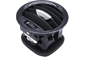 SHLPDFM 13417363 Grille d'aération pour chauffage intérieur Noir brillant avec poignée chromée Compatible avec Opel Adam Corsa D