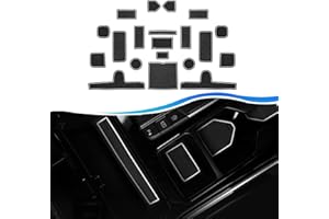 ‎SXCY SXCY Kompatibel mit Kia Sorento MQ4 2020+ Gummimatten Mittelkonsole Gummi Matten Antirutschmatten für Auto Armlehne Getränkehalter Matte Aufbewahrungsbox Rutschmatten Innenraum Zubehör Weiß