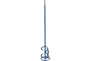 Toolty Profesional Mixing Paddle 120 x 750mm - SDS Thread - Painted Mixer Whisk Stirrer - Positive 3-Blade - for Plaster, Gypsum, Adheives, Concrete, Cement, Glue, Paint, DIY - TLTY-1562P