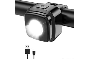 Antimi Fahrradlicht vorne,Fahrradbeleuchtung StVZO-zugelassen fahrradlicht Fahrrad Frontlicht fahrradlampe wasserdicht USB Typ C