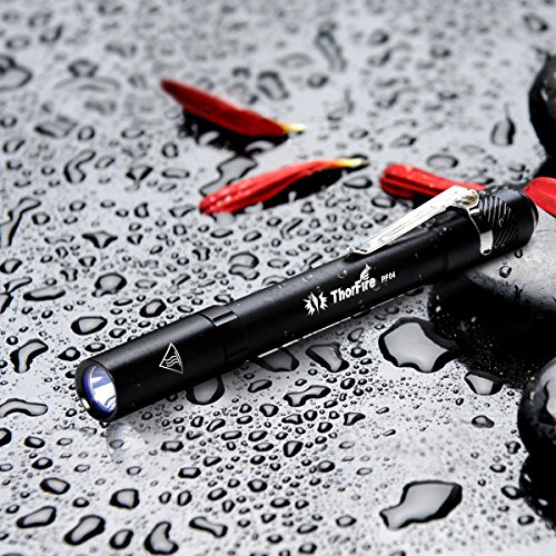 ThorFire LED Taschenlampe,PF04 Mini Taschenlampe MAX 210 Lumen Feder Licht Mini EDC Taschen Licht Taschenlampe,Verbesserte Version (Zwei AAA-Batterien Nicht Eingeschlossen) - 2