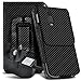 Produktbild N4U Online - Nokia Lumia 1020 Premium Karbonfaser Tasche Gürtel Holster Schutzhülle & Netzladegerät