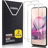 Didisky 2 Pezzi Pellicola Protettiva in Vetro Temperato per Xiaomi Redmi Note 10S / Note 10 4G 6.43'' (Non per Redmi Note 10 
