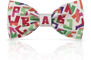 Lanzonia Serie Fashion - Papillon Divertente per Ragazzo, Novità Designer con Modello Arte Bambino Papillon