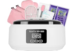 ‎FOREVER SPEED Forever Speed Paraffinbad für hände und füße Set 3400ml Wachsbad Paraffinbad Set für Trockene Raue Hau mit 900g Paraffinwachs Temperaturanzeige 200W Zubehör Tolles Spa Geschenk Weiß