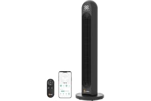 EcoNour 42-Inch Smart Tower Fan | Oscillating Quite Cooling Fan with WiFi/Alexa/Remote Control | 12 Speeds, 4 Modes, 12H Time