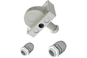 ‎HTS E-COM HTS e-com CBE Kabeldurchführungsdose KT6 + 1x PG11 & 1x PG16 Verschraubung, wasserdicht, erweiterbar, IP68, Dachdurchführung für Wohnwagen, Boote und Camper für Solar & Satanlagen, bis zu 4 Kabel