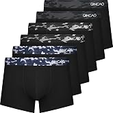 QINCAO Men's Boxer Briefs Pack of 6, Soft and Comfortable Fit | Perfect fit, does not scratch the skin, Men's underpants, the
