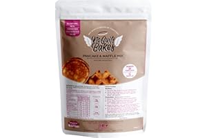No Guilt Bakes Pancake & Waffle Mix | Authentic American-Style Pancakes | Low Carb, Keto Friendly | Gluten-Free Breakfast | No Added Sugar | Diabetic, Vegan Friendly | High Protein, Fibre | 215g Pouch