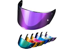 PSLER Visiera per Casco per LS2 Outer FF320 Rapid FF353 Assault FF328 Stream FF800,Visiera Colorata Accessori per Casco da Moto Ricambio(Viola Intenso)