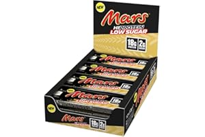 MARS Hi Protein Low Sugar, 18 grammes de protéines, 2 grammes de sucre, 12 unités de 57 grammes