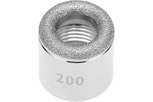 PUSOKEI 200# Punte per microdermoabrasione, microdermoabrasione con Diamante in Acciaio Inossidabile, Accessorio per la Testa di dermoabrasione di Ricambio, Sicuro Senza Particelle Volanti