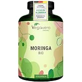 Organic Moringa Oleifera Capsules 1800mg Vegavero&reg; | NO Additives | Pure Moringa Powder from Sri Lanka | Lab-Tested &amp; Non-GMO