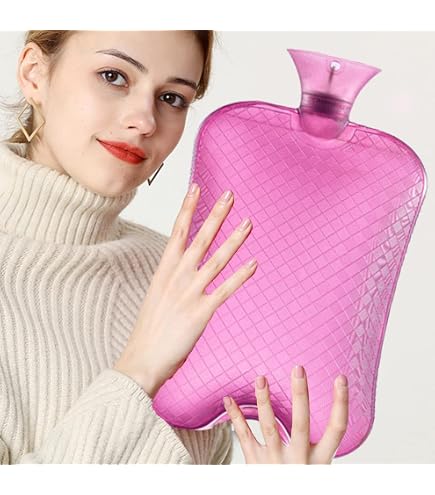Bouillotte Transparente 160 Ml PVC - Compresse Chaude Ou Froide Réutilisable, Pour Mains, Muscles, 14.5x8.5cm