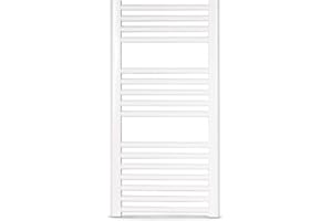 Radiador Toallero Cicsa ZETA T * Radiadores Toalleros de Agua Caliente Calefaccion (Medidas 800 x 400 mm) * Secatoallas de Baño con (350 Ejes) * En Color Blanco * 10 AÑOS de Garantía