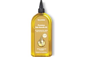 MIRACLEHAIR Premium Hair Growth Oil 170ml – Enriched with Rosemary, Biotin, and 10 Natural Oils for Enhanced Hair Growth and Thickness