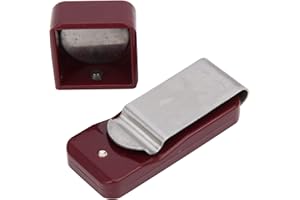 Asixxsix Snooker Chalk Holder, Lightweight Snooker Chalk Cover, Coffee Color for Billiards Snooker