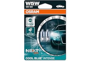 OSRAM COOL BLUE INTENSE W5W, do 4000 K, halogenowa lampa sygnalizacyjna, podwójny blister (2 lampy)