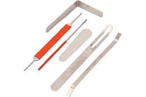Fafeicy 6st Woodwind Instrument Repair Tool Steel Saxophone Repair Tool Sax Clarinet Flute Piccolo Accessories