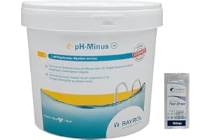 HEXAGON PISCINE ET SPA BAYROL e.pH-Minus Granulés - 6kg | Correcteur de pH Solide - Baisse Le pH - Dissolution Rapide + 10 Tests HPS OFFERTS 6 en 1