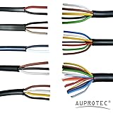 Kfz Leitung 2-13 polig Anhängerleitung PKW LKW Meterware Auswahl: (7 adrig 7 x 1.0 mm² Rundleitung)