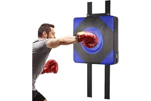 Arrovarp Tapis de Frappe Mural, Tapis Mural de Boxe, Coussinet de Blocage de Bouclier Sportif, Sac éponge à Haute élasticité en Cuir PU, Mousse Cible Murale, pour l'entraînement Sportif