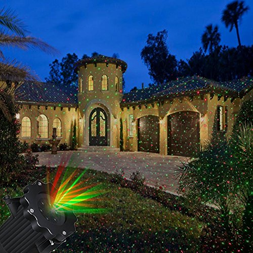 Preisvergleich Produktbild LED Projektionslampe Weihnachten Projektor, Airlab Weihnachtsbeleuchtung mit Fernbedienung, Dynamisch und Statisch, Leuchte für Weihnachten Feste Party Innen und Außen