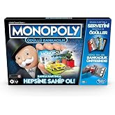 Hasbro Gaming Monopoly &Ouml;d&uuml;ll&uuml; Bankacılık Kutu Oyunu, 8+ yaş, 2-4 oyuncu