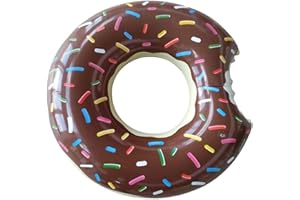 Amaoma Ciambella Gonfiabile Donut Salvagente Anello di Nuoto del Piscina Galleggiante Ciambella Gonfiabili Cuscino Galleggiante a Forma di Ciambella 90cm Adatto a Bambini e Adulti per Spiaggia Piscina