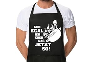 Sugeru Kochschürze Herren | Lustig Schürze mit 2 Taschen für Damen und Herren | Wasserdicht Kitchen Apron,Kochen Backen Grillen für Haus,Restaurant,Verstellbare,personalisiert