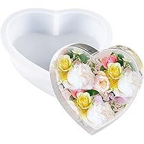 Stampo Silicone A Forma Di Cuore Per Resina - Grande, Per Fiori, Fermalibri E Decorazioni - Foto 10