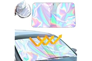 ZJILIXIA Sonnenschutz Für Auto Frontscheibe Innen, 145x80cm, Faltbarer Sonnenschutz Auto Frontscheibe, Windschutzscheibenabdeckung, Moderner Stil, Passend Für Auto, SUV, Limousine
