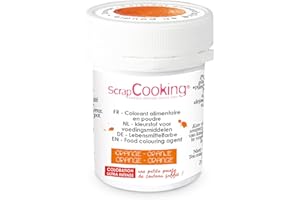 ScrapCooking Colorant Artificiel en Poudre Orange 5 g - Pour Pâtisseries, Gâteaux, Halloween - 4032