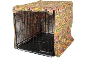 Molly Mutt Crate Cover, 100% Cotton Crate Cover, Time After Time, Large, 36 Inch