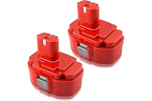 ADVNOVO 3500mAh Ni-Mh 18V Reemplazo de la Bateria para Makita 18V Ni-Mh Batería PA18 1822 1833 1834 1835 1835F 192827-3 1928273 193159-1 193784-8 194158-6 Recambio para Makita 18V Bateria - 2 Piezas