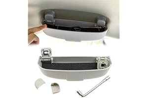 BIXUAN Soporte de Gafas para Volvo XC90 XC60 V90 CC V60 XC40 S90,Soporte para Gafas de Sol, Estuche para Interior, Organizador de Gafas para Gafas de Coche