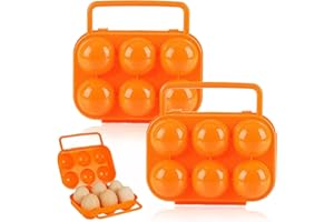 CLDURHGE Portauova in Plastica Portatile - Portauova da Trasporto, Porta Uovo per Frigorifero, Uovo di Plastica Vuoto Grande - La Soluzione Perfetta per il Trasporto e la Conservazione delle Tue Uova