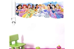 KIBI STORE Princesses Stickers Muraux Princesses Disney Chambre D'enfants, Stickers Mural Enfant Fille Chambre Bebe Wall Sticker Kids Autocollants Princesse