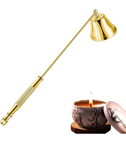 Goldener Kerzenlöscher Aus Metall – Löst Dochte Sauber & Sieht Dazu Noch Edel Aus
