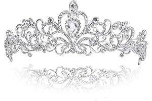 MZSM Perla Mariposa Corona Cristal Tiara Niñas Corona Diadema Princesa Corona Mariposa Corona Nupcial Boda Accesorios para el cabello Señoras Decoraciones de cumpleaños