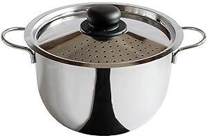 RIVADOSSI SANDRO Rivadossi RIV610022 Cuoci e Scola, Cm 22, Coperchio Forato Ind Pe101